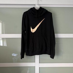 Nike Rose Gold and Black Hoodie